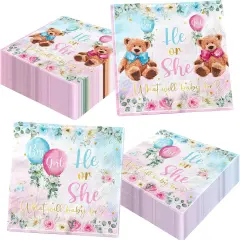 40PCS Bear Baby Shower Napkins