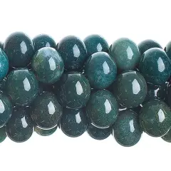 John Bead 16in Semi-Precious Natural Stone Round Bead Strand