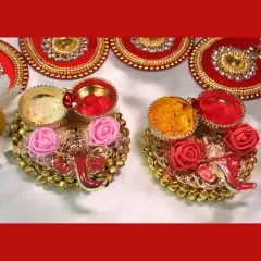 Ganesha Bulk Haldi Kumkum Thali Holder, Pooja Return Gift, Indian Housewarming Gifts, Shivratri, Wedding Favor, Navarathri Favors, Baby Shower