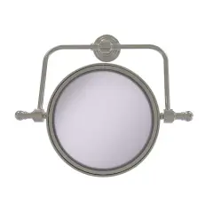 Retro Wave Collection Wall Mounted Swivel Make-Up Mirror 8 Inch Diameter With 3X Magnification - Rwm-4/3X-Sn