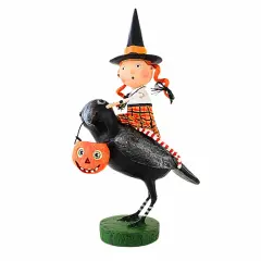 Lori Mitchell 8.0 Inch Raven's Flight Halloween Figurine , Lightweight Halloween Decor Home Decorations Indoor Multicolored
