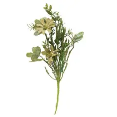 Rustic White Daisy Pick 12"