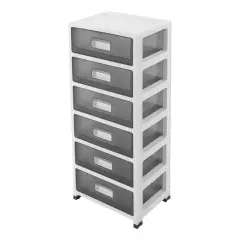 6 Tiers Detachable Storage Box/Plastic Office Sorting Cabinet/Desktop Organizer