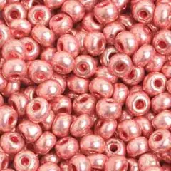 John Bead 6/0 Metallic Solgel Czech Glass Seed Beads, 500g Pink
