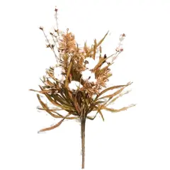 Cotton & Fall Grass Bush, 24"