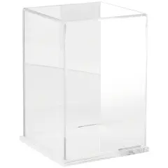 Plymor Clear Acrylic Display Case, 6" W x 6" D x 9" H Clear (Mirrored)
