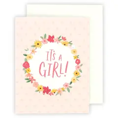 Echo Park Greeting Card 1/Pkg-It's A Girl
