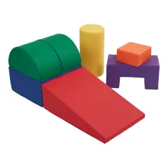 Crawl and Climb Playtime, Toddler Soft Foam Activity Playset, 6-Piece Assorted