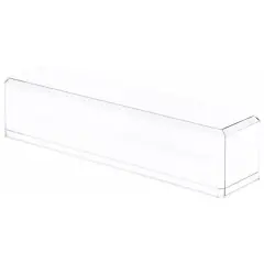 Pioneer Plastics 633C Clear Plastic Display Cases for 1:64 Scale Trucks, 15.625" W x 3.5" D x 3" H (Mailer Box)