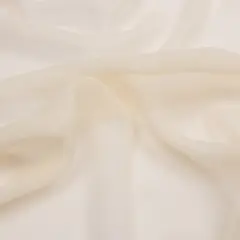 1 Yard Silk Chiffon Fabric Lightweight Sheer Ethereal Nude Tone, 44 Inches Wide