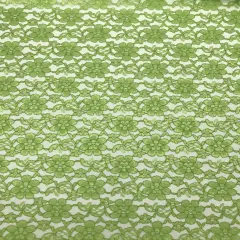 1 Yard Avocado Rachelle Lace Fabric Lightweight Sheer Floral Lace for Dresses, Decor, and Crafts 58&Prime;-60&Prime; Wide