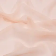 1 Yard Pale Blush Silk Chiffon 44" Wide Sheer Fabric for Dresses, Scarves & Overlays