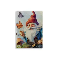 Gnome Burlap Garden Flag