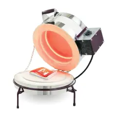 Fuseworks Craft Kiln &ndash; Beginner-Friendly Glass Fusing Kiln with 8" Chamber & Electronic Timer