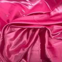 1 Yard Hot Pink Medium Satin 100 Percent Polyester Fabric for Evening Gowns Costumes and Decorations 58/60 Inch Width