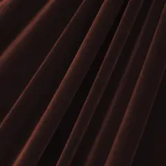 1 Yard Stretch Velvet Fabric Medium Weight Soft Sheen 4-Way Stretch Apparel 58/60" Width Brown