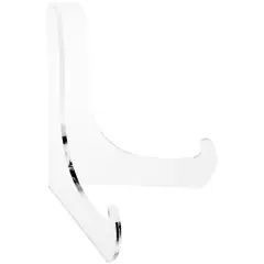 Plymor Clear Acrylic 60-Degree Angle Easel With Deep Support Ledges, 6" H x 5.75" W x 4.75" D