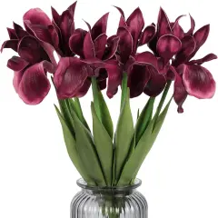 Artificial Real Touch Flowers 6 PCS 18.9 in Long Stems Flowers Artificial