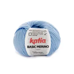 Katia Basic Merino Superwash Yarn Light blue/blue