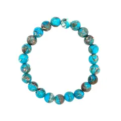 Aqua Stone Stretch Bracelet
