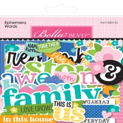 Bella Blvd Cardstock Ephemera-Words, Love Grows Here