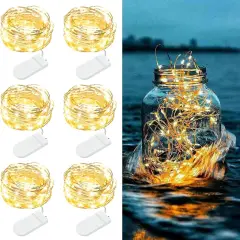 6 Pack Fairy Lights Battery