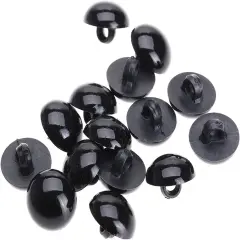 100Pcs Black Plastic Safety Eyes - 12.5mm