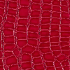 1 Yard Faux Crocodile Vinyl Fabric For Upholstery Handbags Wallets Crafts 54 Inch Width Red