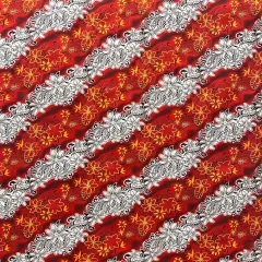 1 Yard Diagonal Tiare Lei Polyester Fabric For Sewing Crafts Apparel And Decorative Projects 45 Inch Width Coral Red