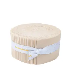 Confetti Cotton 2.5" Strip Roll (Jelly Roll / Rolie Polie) in Ivory byfor Riley Blake (RP-120-IVORY-40)