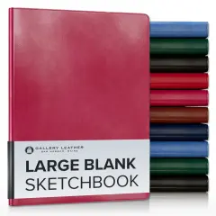 Large Blank Sketchbook by Gallery Leather - 9.75"x7.5" Acadia Wild Rose