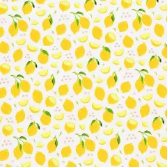 Lemony Lemons Printed Spandex Fabric