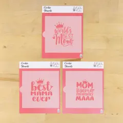 Best Mom 3 Piece Cookie Stencil Bundle