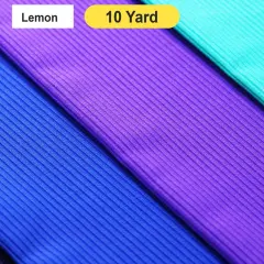 Rib Texture Premium Solid Color Fabric Lemon