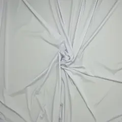 1 Yard Tricot Knit Casino Solid Fabric Smooth Stretch Polyester 58"-60" Inch Width White