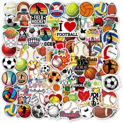 200 Pcs Sport Stickers for Kids, Water Bottle Stickers, Cute Vinyl Waterproof Hydroflask Phone Skateboard Laptop Decal, Bulk Sticker Packs for Boys Girls Teens Adults