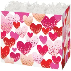 Confetti Hearts Basket Box