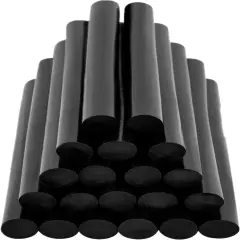 20 Pcs 11mm x 200mm (0.43Inch x 8Inch) Adhesive Glue Sticks Hot Glue Sticks Black for Car Audio Craft General Purpose
