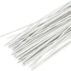 26 Gauge White Floral Wires 16 Inch Stem Wires for Florist Crafts Making 100 Pack