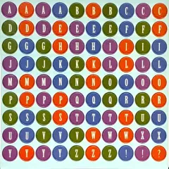 Marianne Richmond Multi-Colored Alphabet 12x12 Chipboard Embellishments