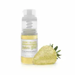 Bakell - Neon Yellow Tinker Dust Edible Glitter (4g, 1x Spray Pump) for Food, Desserts, and Beverages!