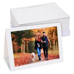 36 Pack Photo Frame Cards 5x7 inch - Photo Insert Cards with Envelopes for Wedding, Thank You, Anniversary, Birthday Pictures White