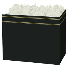 Pack/6: Classic Black Basket Box - 10-1/4 x 6 x 7-1/2"