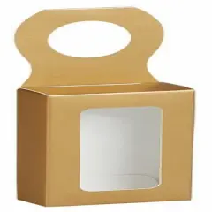 Gold Metallic Bottle Hanger Favor Box