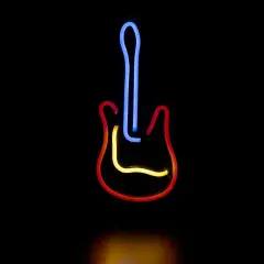 Northlight LED Guitar Neon Lighted Wall Art - 15.75" Blue