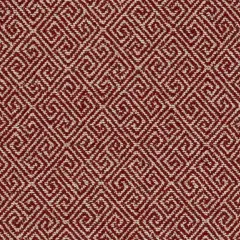 Greek Key Crimson - Red & Burgundy Abstract & Geometric,Greek Key Upholstery Fabric 54 Inches"