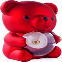 Red Bear with Preserved Rose