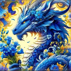 Dragon Diamond Painting Kit - 14x14inch (MZ0271)