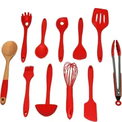 Chef Craft 11 Piece Premium Silicone Kitchen Tool and Utensil Set