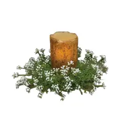 Pixieflower Candle Ring Cream 3"